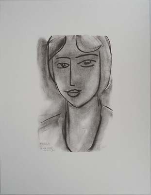 Henri Matisse: Paula - Lithografie Unterzeichnet