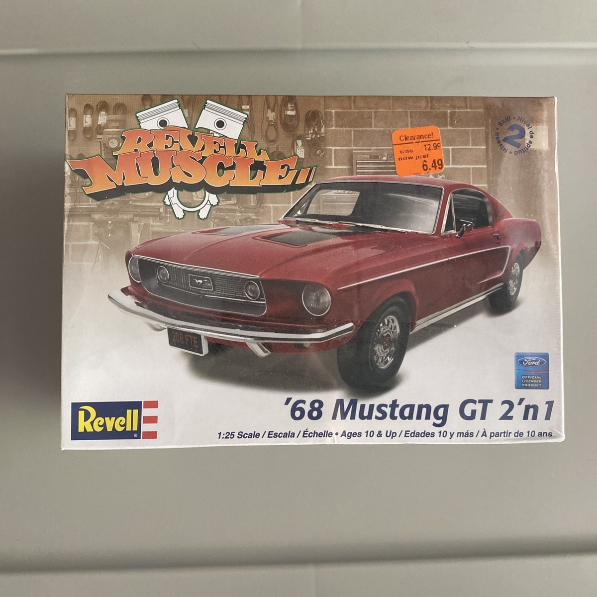Plastic s Revell 1968 Mustang GT 1:25 Scale Plastic Model Kit 85
