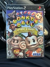 Super Monkey Ball Deluxe (Sony PlayStation 2, 2005) PS2 Complete CIB w/Manual
