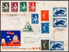 Netherlands. Cover Yvert 309/11, 312/16, Aéreo 10, 11(3). 1938. Two Series Comp
