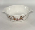 Vintage Pyrex Glass England Country Autumn Casserole Dish No Lid 8.5”