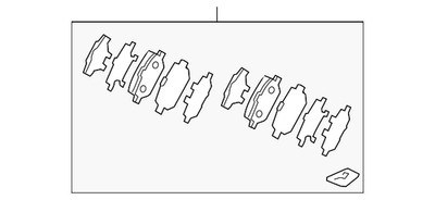 Genuine Acura Disc Brake Pad Set 43022-SJA-J03