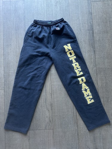 Vintage Champion Notre Dame Fighting Irish sweat pants navy Sz small