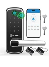 Smart Door Lock, OLUMAT Keyless Entry Door Lock Fingerprint Door Lock