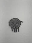 Marx Johnny West Canadian Silver Indian Shield w/ All Feathers
