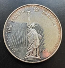 1980 International Silver Trade Unit .999 Bullion Round 1 Oz Statue of Liberty
