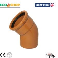45° 110mm Underground Drainage Bend Single Socket PVC-U Waste Sewer Pipe Fitting