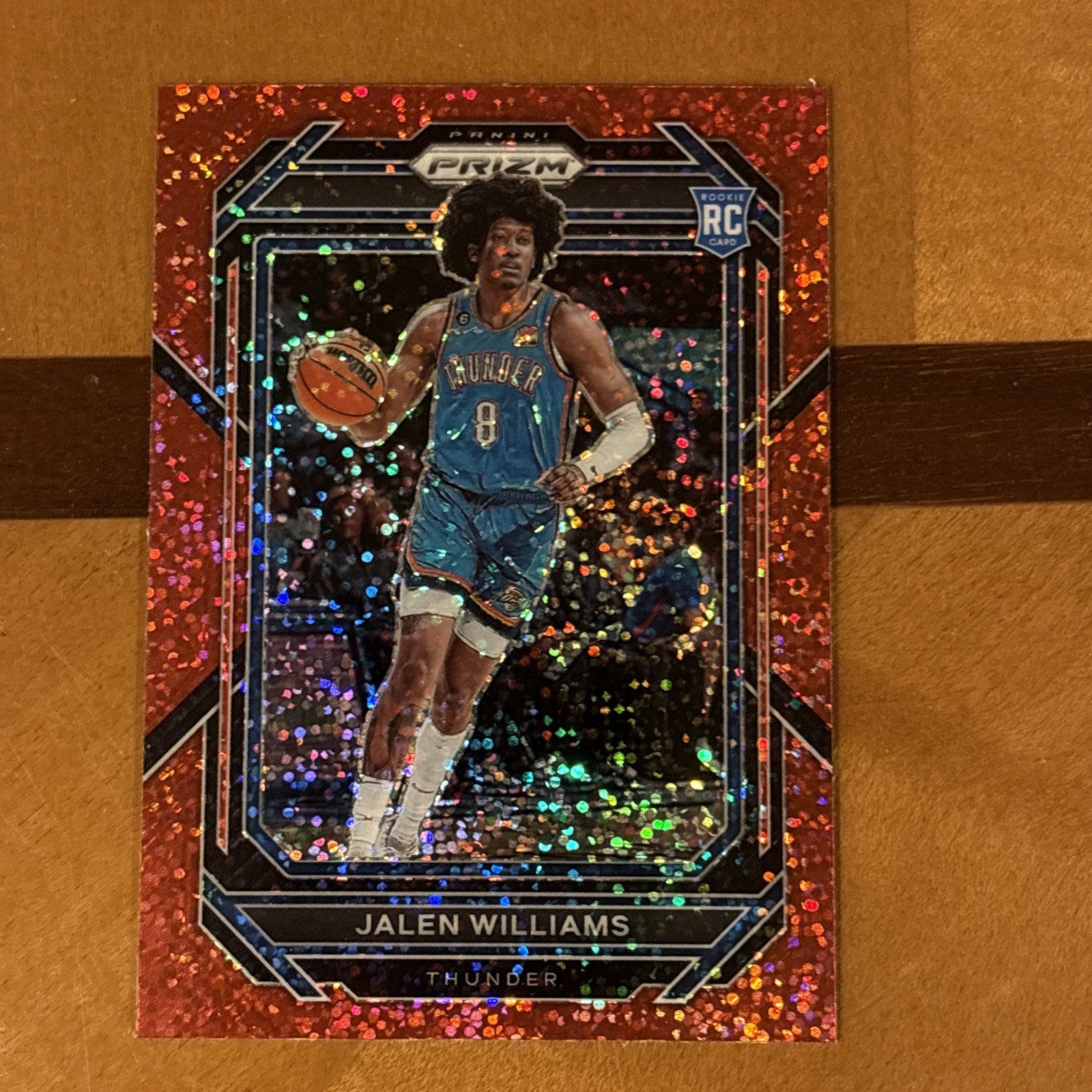 2022-23 Panini Prizm Red Sparkle Prizm Jalen Williams #246 Rookie RC