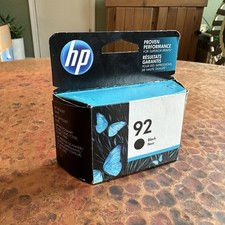 Genuine OEM HP 92 Black Ink Print Cartridge C9362WN Sealed Box 829160709386