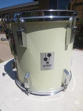 Vintage 1970's Sonor Phonic 9 Ply Beech 12 X 12 White Mounted Tom Drum