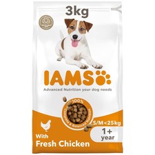 IAMS Adult Small Medium Dry Dog Food Chicken 3kg UK