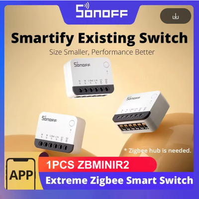 SONOFF ZBMINIR2 Zigbee 3.0 Smart Switch 10A Relay Remote Control eWeLink