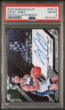 PSA 8 - COLBY JONES Auto - 2023 Donruss Elite Pen Pals Autograph RC - SAC KINGS