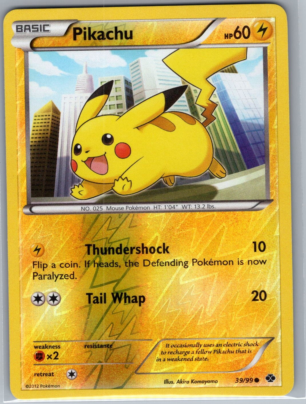 Pikachu 39/99 Reverse Holo Next Destinies - Pokemon Card - NM