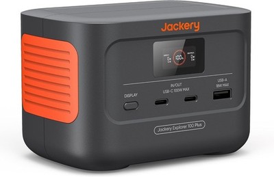 Jackery Explorer 100 Plus Tragbare Powerstation, 99Wh LiFePO4-Akku
