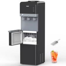 3-in-1 Ice Maker  Hot/Cold Water Dispenser, 27lbs Daily