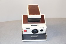 POLAROID SX-70 Model 2 LAND CAMERA CREAM  BROWN TESTED  WORKING 