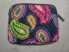 Vera Bradley Multicolor Paisley Tablet Sleeve iPad Case 10"x8"