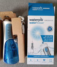 Image of Waterpik Cordless Plus MP-400 Water Flosser White/Blue never used