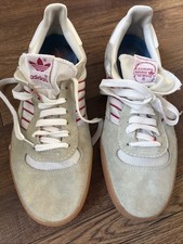 Original Vintage 3 Stripe Adidas Trainers, West German 10.5 UK  1970&rsquo;s / 1980&rsquo;s