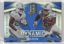 2014 Spectra Dynamic Duos Blue Prizm 22/49 Knowshon Moreno Lamar Miller #3 fm0