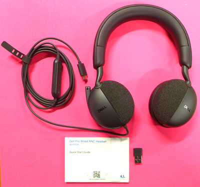 Dell Pro Wired Headset w/Microphone Gray WH5024 MN5YM