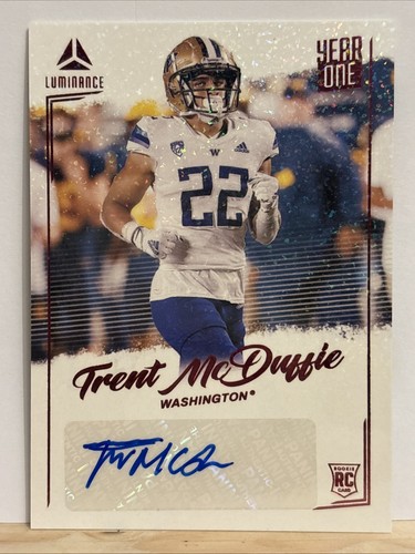 Trent McDuffie #YOS-TMC 2022 Panini Luminance Year One Signatures card