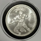 Aztec Warrior Rare Collectible Coin 1 Troy Oz .999 Fine Silver Round Medal 999