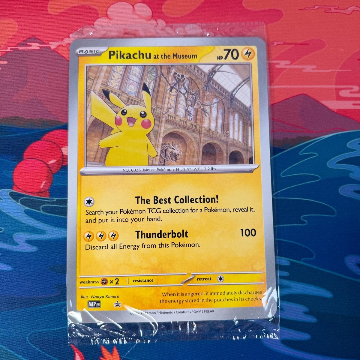 🌍🚚 Pokemon Pikachu at the Natural History Museum Sealed Jumbo