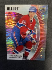 23-24 UD Allure Hockey Parallel Red Rainbow 10 Juraj Slafkovsky