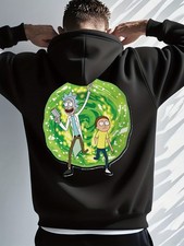 Men'S Rick and Morty Graphic Hoodie - Official Rick and Morty Pullover Sweatshir