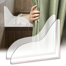 Shower Splash Guard for Bathtub, Bathroom Shower Corner Water Guards to Keep ...