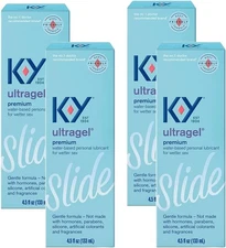 K-Y Ultragel Lube, Personal Lubricant, Water-Based Formula 4.5 OZ (4 PACK)