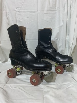 Douglass Snyder Super Deluxe Custom Built Roller Skates Mens 10 w/ Case
