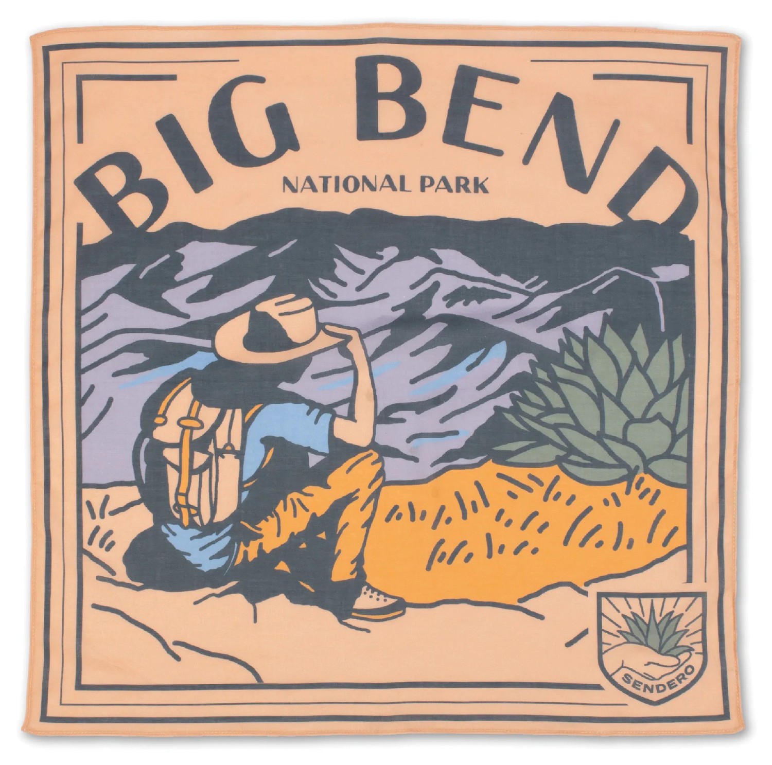 Бандана Sendero Provisions из Биг-Бенда в Натл-Парке