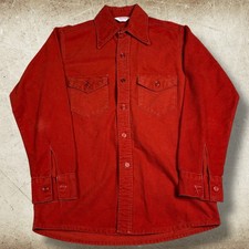 Vintage Frostproof Cotton Sanforized Flannel Shirt Size 15 1/2 S/M USA 1960s