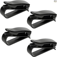 4 PCS Sunglass Holder for Car Sun Visor, Eyeglasses Hanger Mount Color: 4 PCS