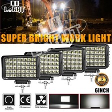 For Truck 60w Flood Light 12v 24v Tractor Lights Powerful New 6x4 Led Work Light