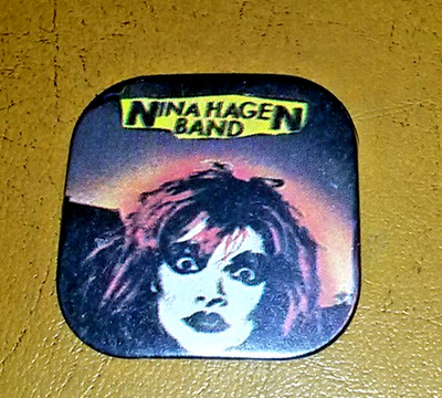 Nina Hagen Band African Reggae Pin Badge 3cm Rare Holland 70s Vintage