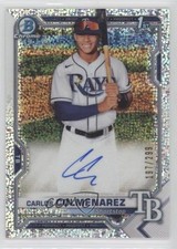 2021 Bowman Chrome Prospect Speckle Refractor 197/299 Carlos Colmenarez Auto 5h0