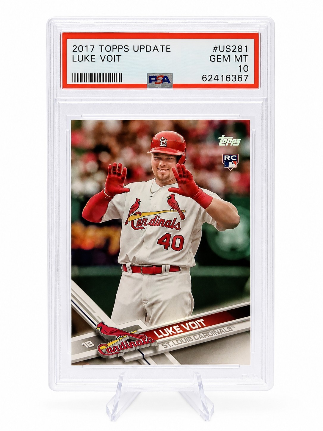 2017 Topps Update Series - Luke Voit Rookie Card #US281 Psa 10 Cardinals