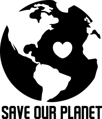 4" Save Our Planet Earth Decal Sticker Car Environment Recycle Love Global Warm