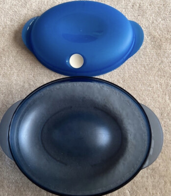 Tupperware MicroFix - 1,1 L - oval Mikrowelle blau tupper Microfix Microwelle
