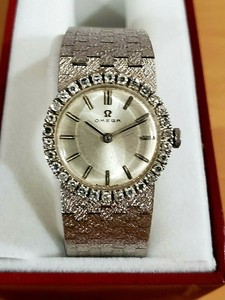 Omega 18 k White Gold Watch With Diamonds | eBay