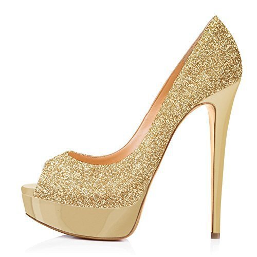 European Style Peep Toe Platform Stiletto High Heels Womens Party Dress Shoes Sz - Picture 13 of 24