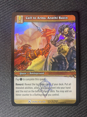 World of Warcraft WoW TCG Promo - Foil Call to Arms: Arathi Basin (ULTRA RARE)