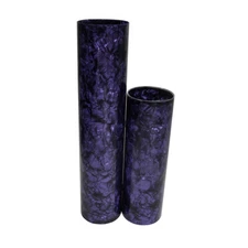 2Pcs 0.5mm Drum Wrap Musical Instrument Deco Sheet 10x60 & 16x60 Diamond Purple