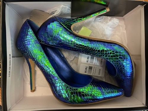 Green, Purple Snake Skin Pointed 