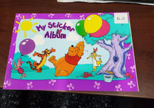Sandylion MY STICKER ALBUM Pooh vintage Tigger Piglet Kanga Eeyore  gang New