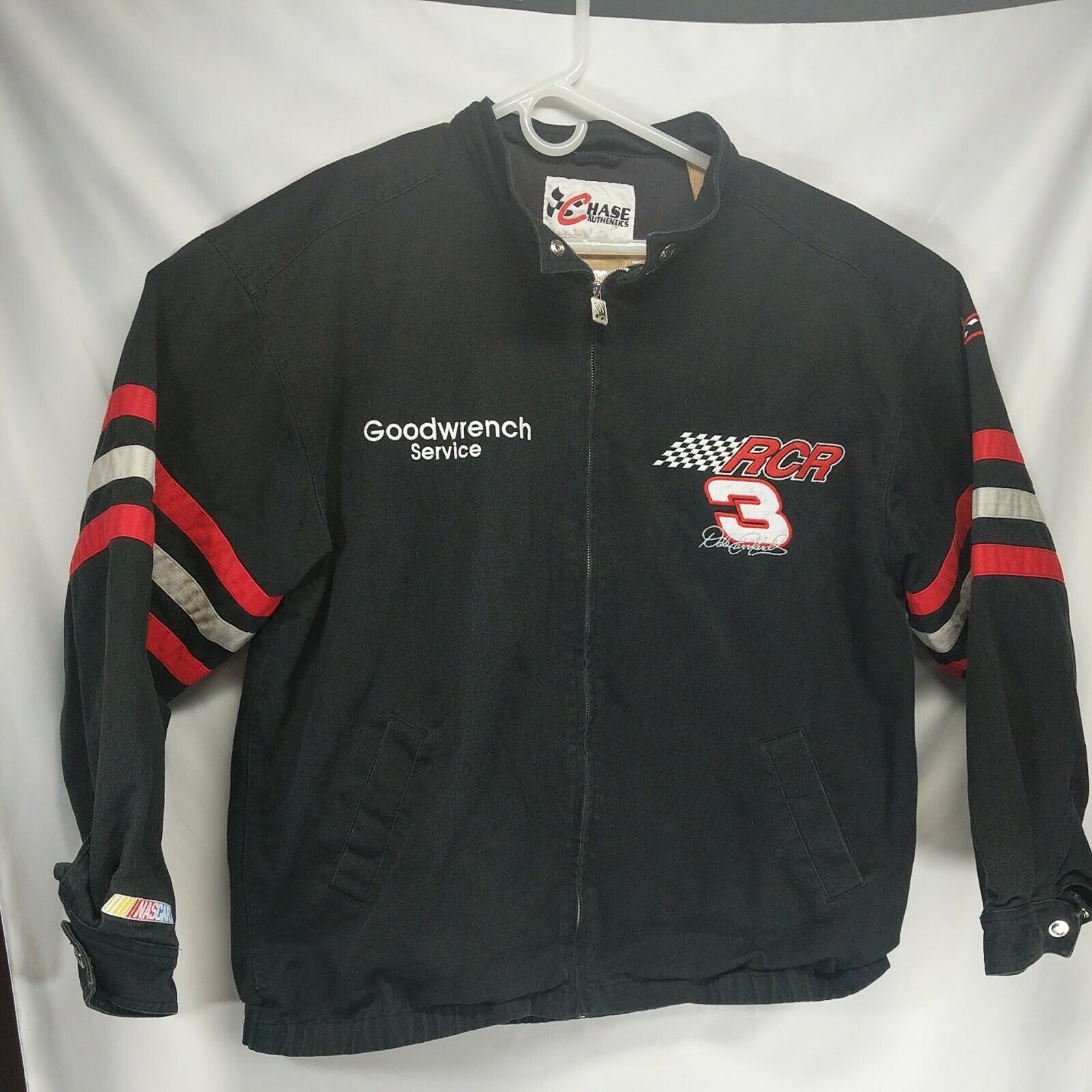 Vintage Chase Authentics Dale Earnhardt Racing Jacket XL GM Goodwrench #3  RCR